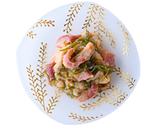 苫小牧の北寄貝めんたいまぶし