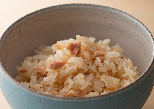 野菜だしのだし炊きごはん　ツナ