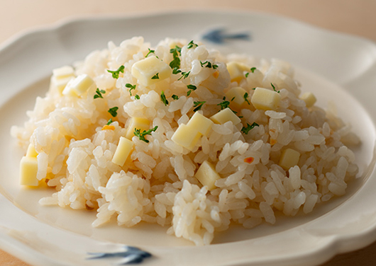 野菜だしのだし炊きごはん チーズ
