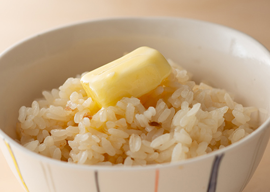 野菜だしのだし炊きごはん　バター