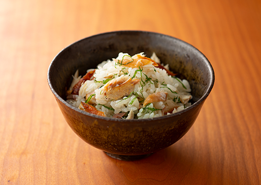 茅乃舎だしのだし炊きごはん　鯖と大葉