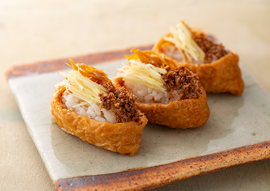 W生姜のだし炊き稲荷