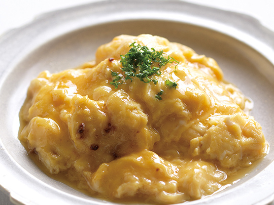 野菜だしとバターでしあわせスクランブル