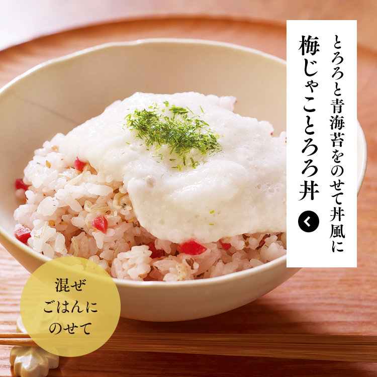 梅じゃことろろ丼