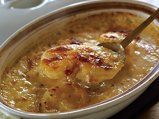 滋味深い茸の味わい 新じゃがのグラタン