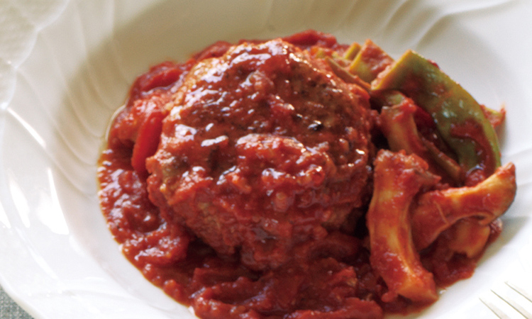 ハンバーグのトマト煮込み